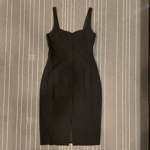 Love Bonito Black Button Down Bodycon Dress